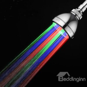 Colorful Light Washable LED Shower Head by Temperature