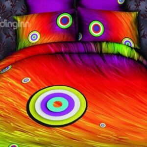 Bold and Bright Oil Painting 4-Piece Cotton Duvet Cover Sets
