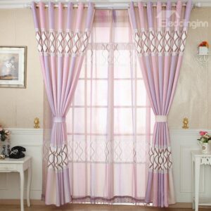Mediterranean Style Elegant Design Custom Grommet Top Curtain