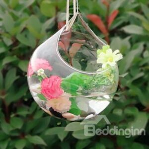 Fantastic Hanging Hand Blown Open Glass Vase
