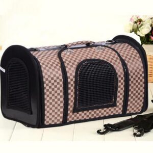 Top Selling Champagne Lattice Portable Dog Carriers