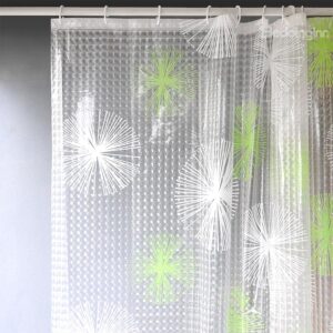 Fashion Translucent Fireworks 3D Shower Curtain