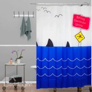 European Style Top Grade Waterproof Thicken 3D Shower Curtain