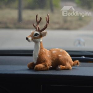 Simulating Lovely Deer Creative Car Decor
