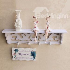 Fantastic Hua Xianzi 1 Set Wall Shelves with Vase and Door Plate