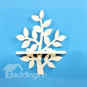 Amazing Tree Shape Wood Plastic Plate Wall Shelves
