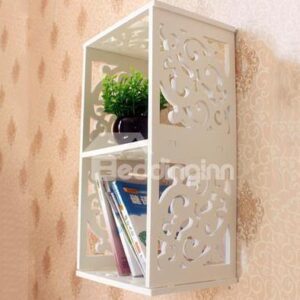 Simple Modern Wood Plastic Plate Wall Shelves