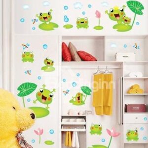 Lovely Cheap Little Frogs Wall Stickers for Kids Decoration