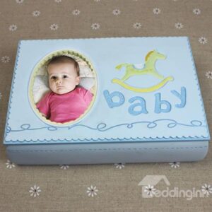 New Born Baby Gift of Wood Hand and Foot Print Frame