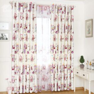 Cute Cartoon Design Cinderella Girls Room Curtain