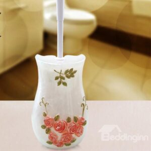 Floor Creative Imperial Household Rose Toilet Brush Holder