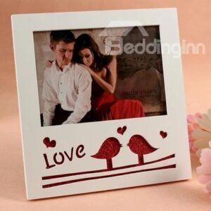 Amazing Inseparable Love Bird with Flash Powder Desktop Photo Frame