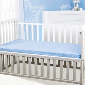 Gorgeous White Polka Dot Baby Crib Fitted Sheet