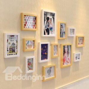 Fantastic European Style Wood Wall Photo Frame Set