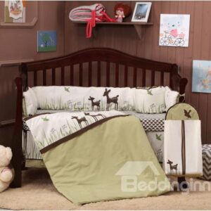 Adorable Deer 9-Piece Crib Bedding Sets