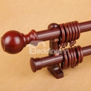 Pyinkado Double Window Curtain Rod Set