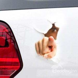 Funny Stereo 3D Pointing You Hand Car Sticker