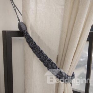 Large Size Deep Blue Hand Knitting Curtain Tiebacks
