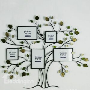 Family Tree Shaped Iron Wall Photo Frame