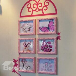 Fantastic 6-Piece Wall Photo Frame Set with Stickers