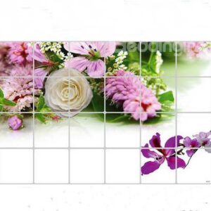Variety Flowers Kitchen Hearth Removable Wall Stickers