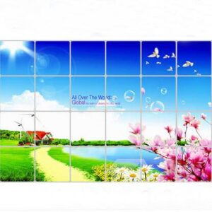Beautiful Country Scenery Kitchen Hearth Removable Wall Stickers