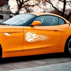 Decorative Fire Tail Car Door Sticker