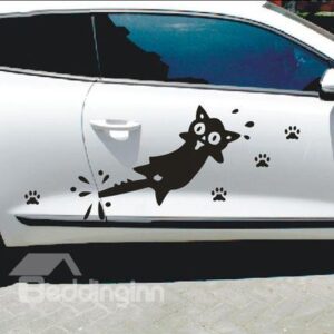 The Screaming Clipping Tail Cat Car Sticker