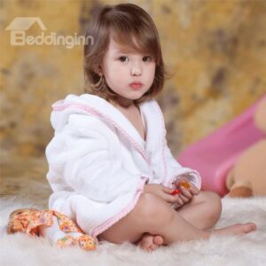 100% Cotton Material Cut Pile towel Kids Robes