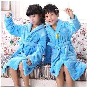 Coral Fleece Thicken Leisure Wear Kids Robes