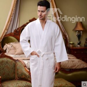 Walf Checks Purified Cotton Hotel Bathrobe