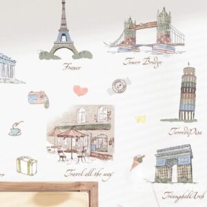 Fantastic World Famous Buildings Wall Stickers