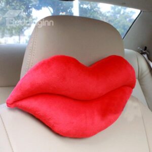 The Sexy Red Lip Plush Car Neckrest Pillow