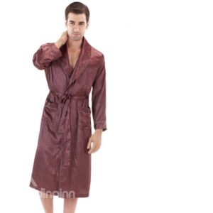 The Fabric Soft And Delicate Luxury Men's Bathrobe
