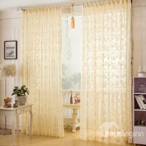 Breathable Soft Decorative Custom Sheer Curtain