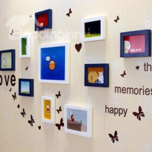 Top Classic Wall Photo Frame Set with Wall Stickers