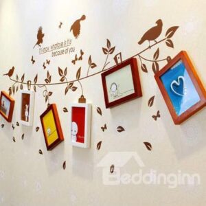 Fantastic Wall Photo Frame Set with Wall Stickers