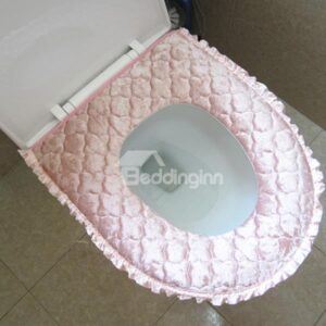 Velvet Zipper Fashion Thicken Toilet Seat Covers
