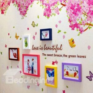 Top Classic Colorful Wall Photo Frame Set with Wall Stickers