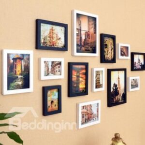 Simple Retro 13-Piece Wall Photo Frame Set