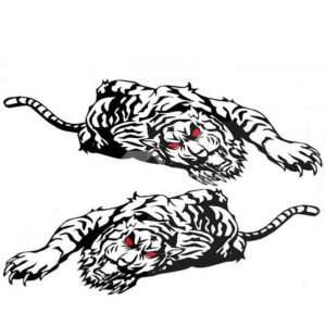 Wonderful Strong Tiger Both Side Car Body Sticker