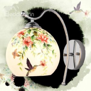 Top Classic Birds and Flower 1-Head Wall Light
