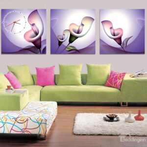 Graceful Calla Lily 3-Piece Crystal Film Art Wall Print