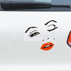 Attractive Red Lips Lady Car Sticker