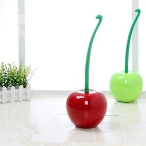 Creative Cute Cherry Durable Toilet Brush Suit