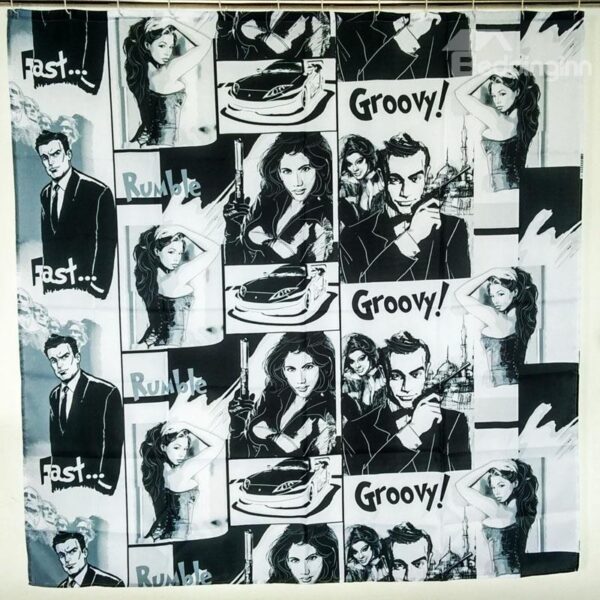 The New Mmovie Characters Europe Type Polyester 3D Shower Curtains
