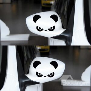 The Cute Angry Pandas Car Rear Mirrors Sticker