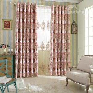 Stylish Design Modern Decoration High Shading Degree Grommet Top Curtain
