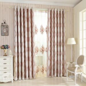 Contemporary Elegant High Shading Degree Polyester Grommet Top Curtain