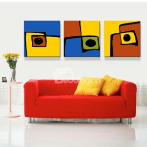 Modern Touch Abstract Art 3-Piece Crystal Film Art Wall Print